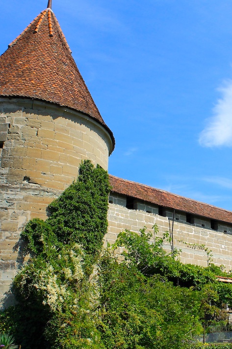 Ansicht vom Schloss in Murten